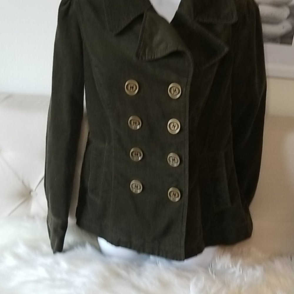 ❤️ Mossimo Olive Double Breasted Coat